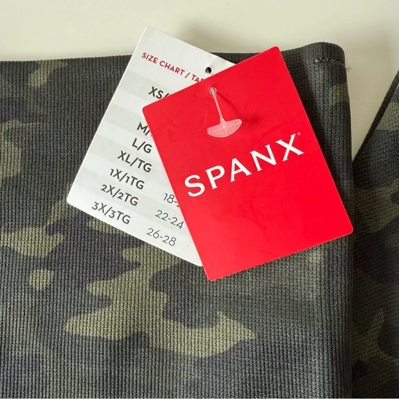 NWT Spanx Green Camo Leggings/Tights/Shapewear Ladies Size Medium (6/8) - Picture 8 of 14